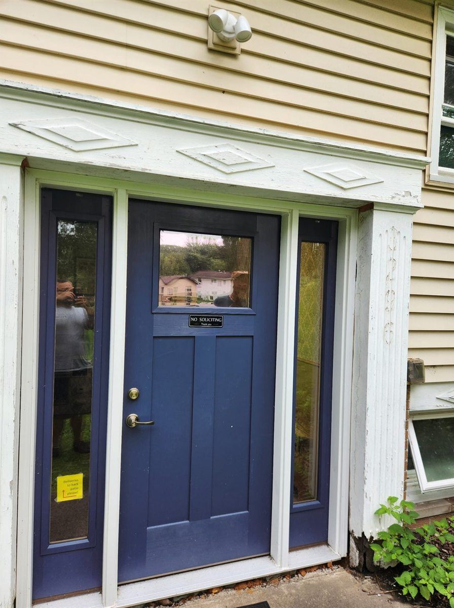 New front entry door, by New West Co