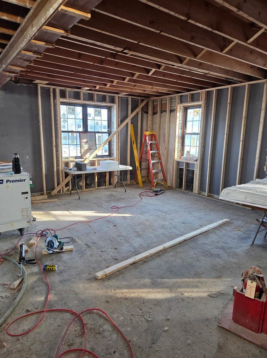 Interior wall framing, by New West Co
