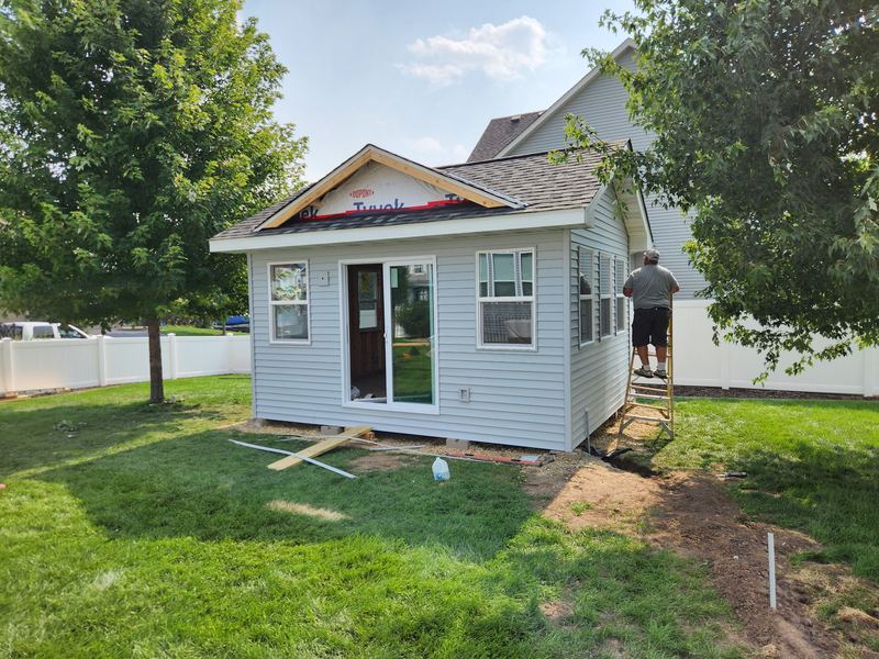 Finished shed, by New West Co