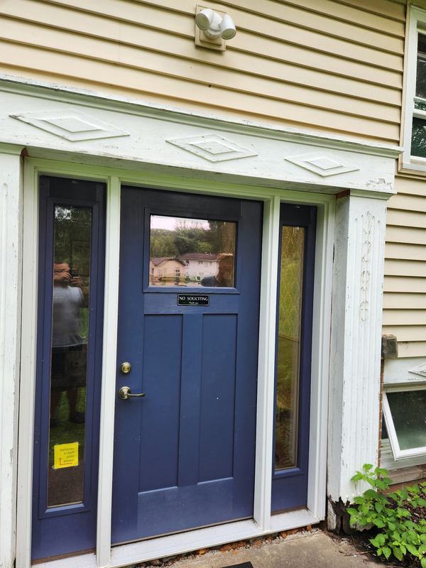 New front entry door, by New West Co